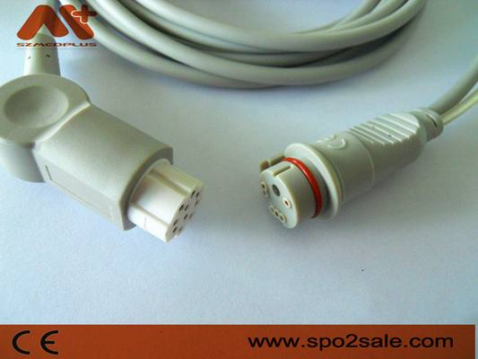 สายเคเบิลอะแดปเตอร์ IBP ที่รองรับ Datex สำหรับ AS/3, AS/5, CC-104, Cardiocap CM-104, Cardiocap I, Cardiocap II, Cardiocap/5..
