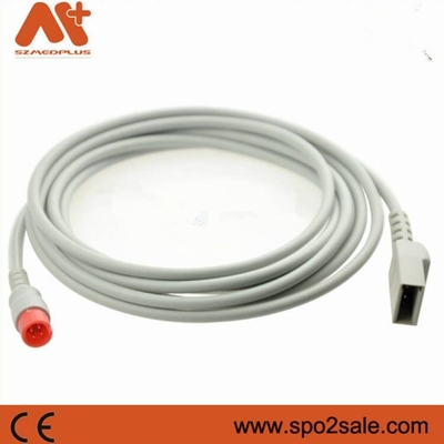 Datascope ไปยัง Utah IBP Transducer Cable สำหรับ Passport V, V12, V21, V-Series