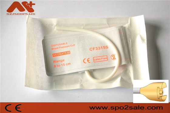 NIBP Cuff แบบใช้แล้วทิ้ง M1873B Neonatal Nibp Cuff Single Tube 8 - 15 Cm
