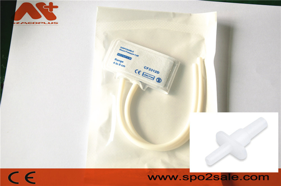CE ทิ้ง NIBP Cuff 2422 ทารกแรกเกิดความดันโลหิต Cuff Dual Tube 4 - 8 Cm