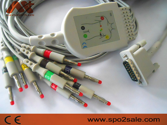 TPU Philips สาย ECG สำหรับ M2461A, M3702C, 989803107711, 989803175901