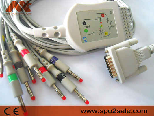 2.400095 สายเคเบิล EKG ชิลเลอร์สาย ECG IEC Banana 4.0 สำหรับ AT1, AT2, AT4