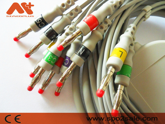2.400095 สายเคเบิล EKG ชิลเลอร์สาย ECG IEC Banana 4.0 สำหรับ AT1, AT2, AT4