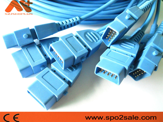 สายเคเบิลต่อขยาย BCI Nellcor Spo2 สายต่อแม่พิมพ์ CSI Siemens Spo2
