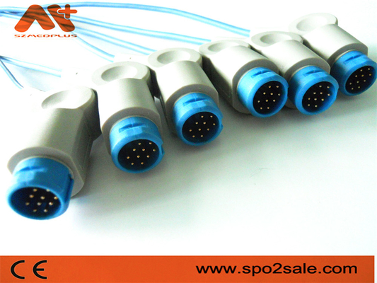 อุปกรณ์เสริมสำหรับจอภาพผู้ป่วย 8 พิน สายเคเบิล Philips Spo2 12 Pin