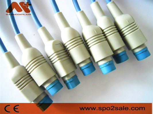 อุปกรณ์เสริมสำหรับจอภาพผู้ป่วย 8 พิน สายเคเบิล Philips Spo2 12 Pin