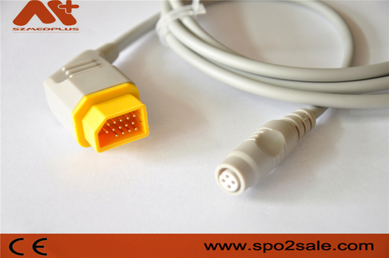 อุปกรณ์เสริมสำหรับตรวจสอบผู้ป่วย GE B.Braun Datex Philips Ibp Cable Mindray