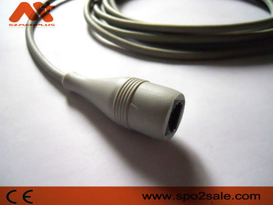 อุปกรณ์เสริมสำหรับตรวจสอบผู้ป่วยของ Philips Datex Non Connector Nihon Kohden Ibp Cable