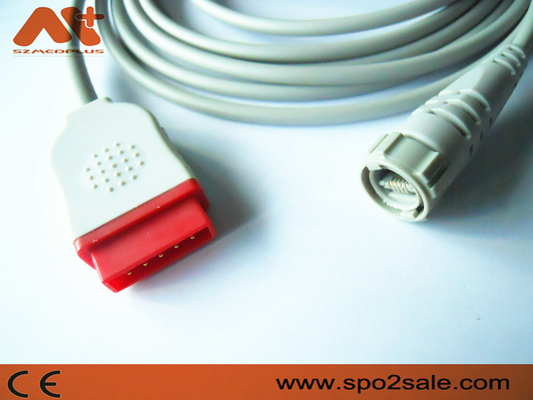 Spacelabs สายเคเบิล Mindray Ibp ที่ไม่ใช่ตัวเชื่อมต่อ สายเคเบิล Biolight Argon IBP
