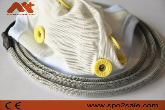 สายเคเบิล EEG Neurofeedback ทางการแพทย์แบบบูรณาการ 10 Leads EEG Hat สำหรับ Ear Clip Tin Electrode