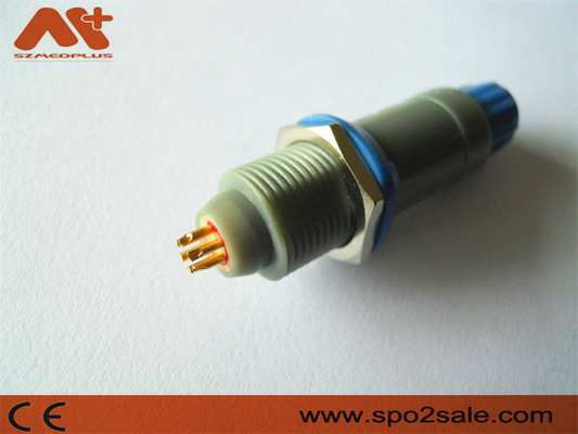 (S21M07-P05MJG0-527S) 1P ดึงดัน 5 พินขั้วต่อพลาสติกรอยเดียว, เปลือกสีเทา, แขนสีน้ำเงิน, สำหรับสาย 5.0 มม.