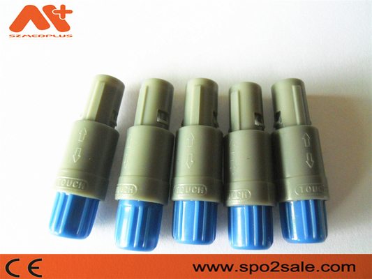 (S21M07-P05MJG0-527S) 1P ดึงดัน 5 พินขั้วต่อพลาสติกรอยเดียว, เปลือกสีเทา, แขนสีน้ำเงิน, สำหรับสาย 5.0 มม.