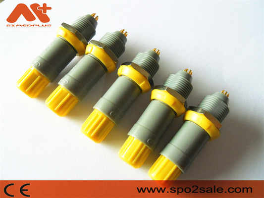 (G51MC7-P08LFD0-0040) ปลั๊กพลาสติกแบบดึง 8 พินแบบดึง 1P, เปลือกสีเทา, สีเหลือง, คีย์ 60 คู่