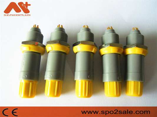 (G51MC7-P08LFD0-0040) ปลั๊กพลาสติกแบบดึง 8 พินแบบดึง 1P, เปลือกสีเทา, สีเหลือง, คีย์ 60 คู่