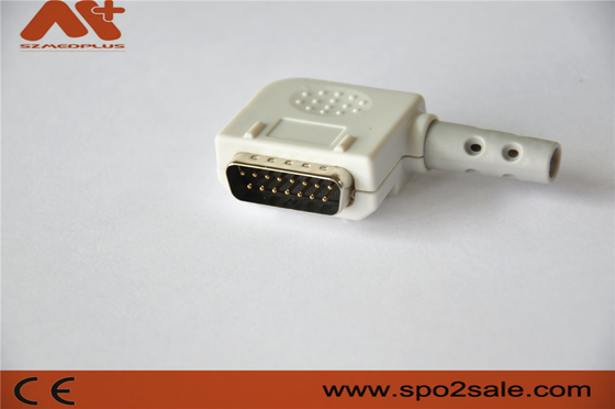 ตัวเชื่อมต่อ EKG ที่เข้ากันได้กับตัวเชื่อมต่อ Kanz D-Sub สายเคเบิล EKG 10 พิน 15 พินที่มีสีเทา