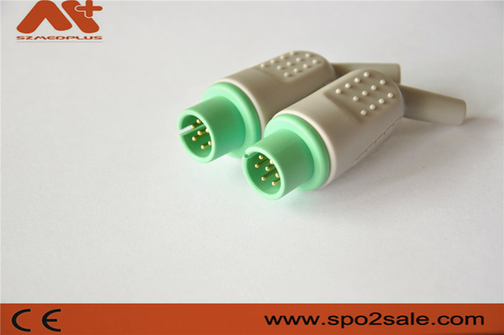 เครื่องเชื่อมต่อทางการแพทย์ที่เข้ากันได้กับ Bionet เครื่องเชื่อมต่อ ECG ด้วย 7pin สีเขียว