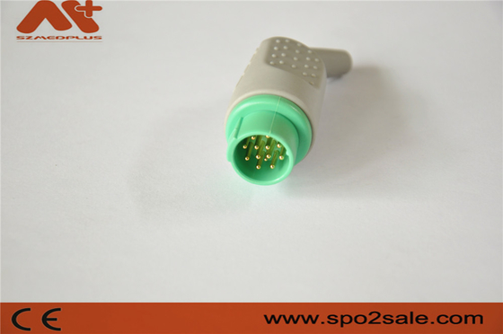 13 Pin ECG Connector for Mennen Monitor Medical Accessory ด้วยสีเขียว