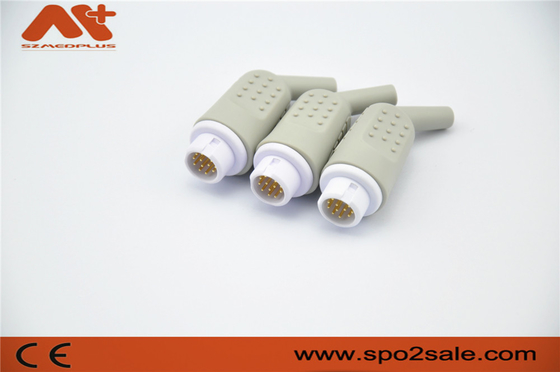 เครื่องเชื่อม EKG 12 ปินสําหรับเครื่องตรวจสอบผู้ป่วย Mindray/Newtech/HP, เครื่องปรับไนลอน, ปินทองแดงทองคํา