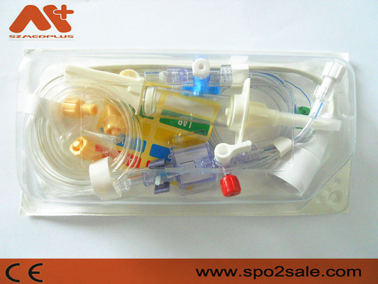 P01733 ตัวแปลงสัญญาณแรงดัน IBP ตัวเชื่อมต่อ Edwards แบบใช้แล้วทิ้ง Single Tube