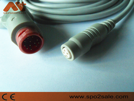 สายเคเบิล Philips ถึง B.Braun IBP ขนาด 3.5 ม. - M1634A สีเทา HP 12 Pin