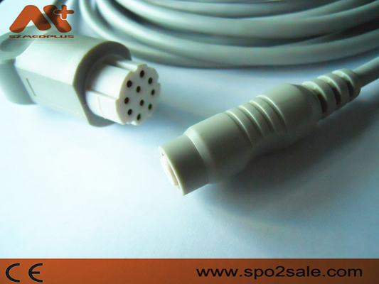 สายเคเบิลอะแดปเตอร์ IBP ที่รองรับ Datex สำหรับ AS/3, AS/5, CC-104, Cardiocap CM-104, Cardiocap I, Cardiocap II, Cardiocap/5..