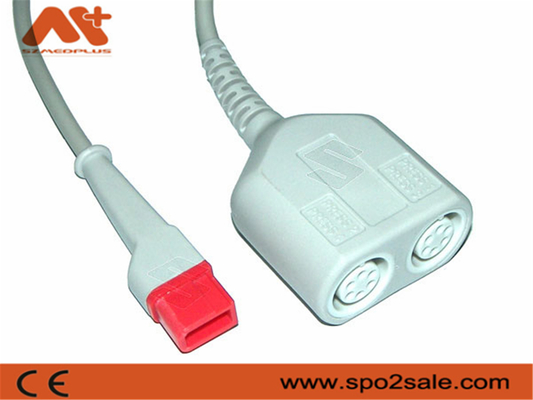สายเคเบิล Spacelabs IBP - 700-0028-00 Dual 6 Pin สำหรับ Ultraview