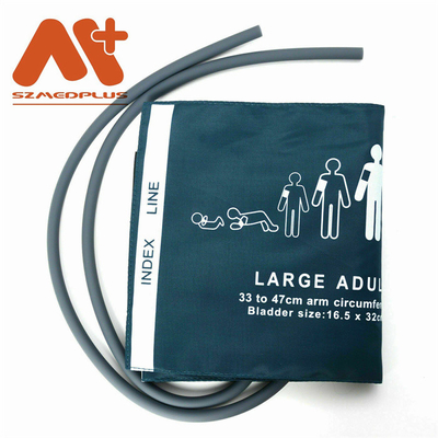 002791 ท่อคู่สำหรับผู้ใหญ่ขนาดใหญ่ NIBP Cuff 33-47cm