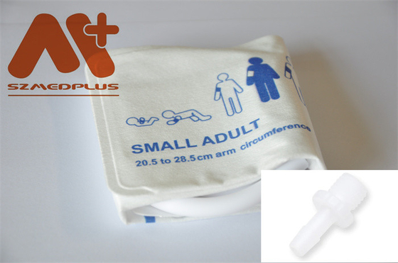 NIBP Cuff แบบใช้แล้วทิ้ง - 2502 หลอดคู่ขนาดเล็กสำหรับผู้ใหญ่ 20.5 - 28.5cm