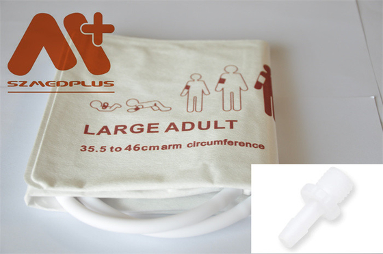 NIBP Cuff แบบใช้แล้วทิ้ง - 2504 หลอดคู่ผู้ใหญ่ขนาดใหญ่ 35.5 - 46 ซม.