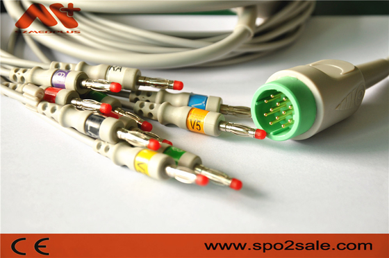 MEDTRONI Compatible Direct Connect EKG Cable สำหรับ Lifepak 11, Lifepak 12, Lifepak 15, Lifepak 20