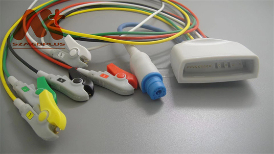 ECG Telemetry Holter Cable 5 Lead Grabber Spo2 Philips 989803171851