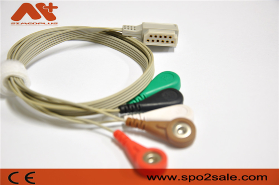 11 Pin Telemetry 5 สายเคเบิล ECG นำ Philips M4725A เครื่องบันทึก Holter ที่ใช้แล้ว