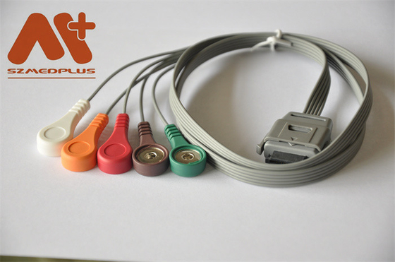 เครื่องมือชีวการแพทย์ Holter Cable BI ECG Cable 5 Lead Snap C07-12-12