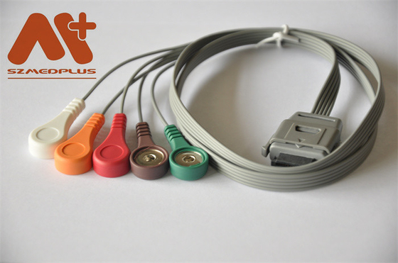 เครื่องมือชีวการแพทย์ Holter Cable BI ECG Cable 5 Lead Snap C07-12-12