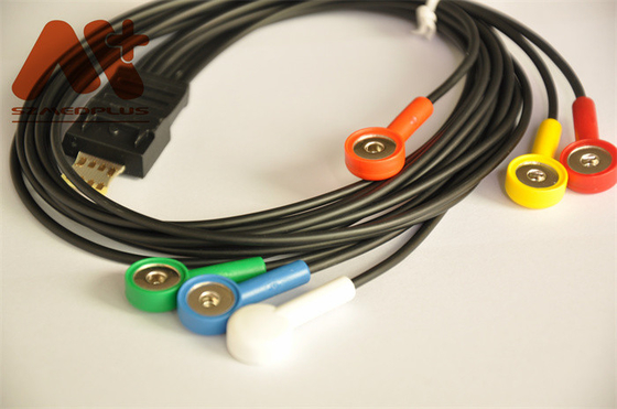 ODM Schiller ECG Cable Holter 6 สายเคเบิลตะกั่ว MT - 101 Uesd Patient Monitor