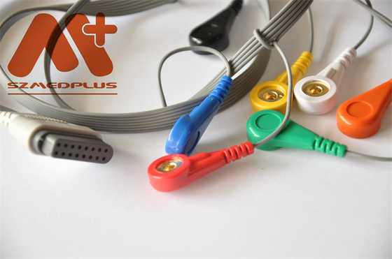สายเคเบิล ECG Holter 7 สาย SE-2003 SE-2012 Edan ECG Cable