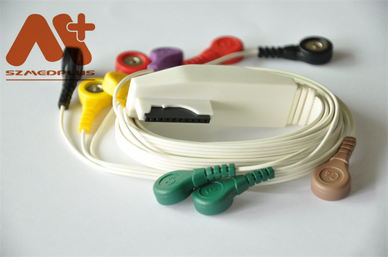 สายเคเบิล ECG ของ Mortara 10 IEC - 9293-017-50 สำหรับเครื่องบันทึก Holter