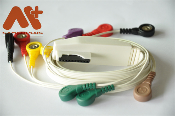 สายเคเบิล ECG ของ Mortara 10 IEC - 9293-017-50 สำหรับเครื่องบันทึก Holter