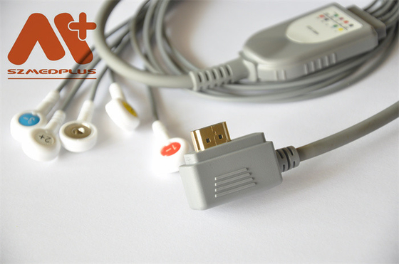 ECG Holter Cable 5 Lead Compatible สำหรับ Voles&Hills Smart Holter Recording System