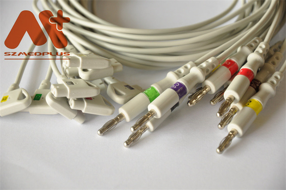 สายเคเบิล EKG ที่เข้ากันได้กับ Philips 10 Lead CFS 989803129161 สำหรับ Banana 4.0