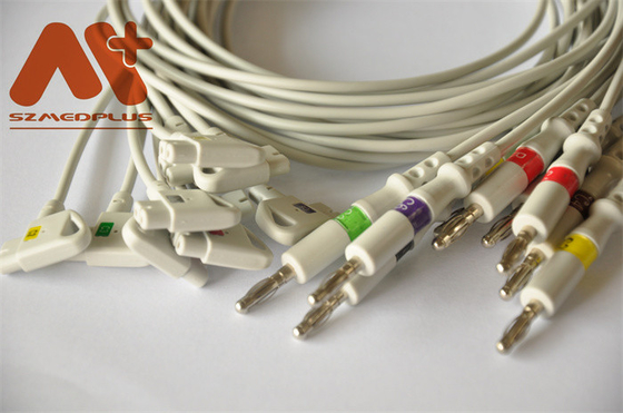 สายเคเบิล EKG ที่เข้ากันได้กับ Philips 10 Lead CFS 989803129161 สำหรับ Banana 4.0