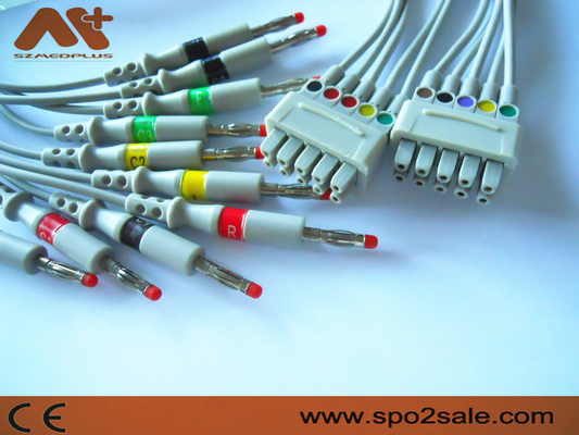 11 Pin GE Marquette EKG Leadwire 10 กล้วยตะกั่ว - 38401816