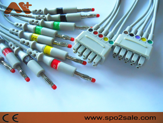 11 Pin GE Marquette EKG Leadwire 10 กล้วยตะกั่ว - 38401816