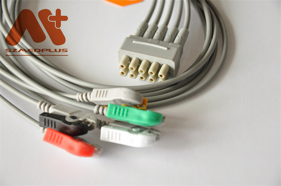 คลิปหนีบตะกั่ว 5 เส้น 412681-001 สายเคเบิลมัลติลิงค์ GE Marquette Compatible