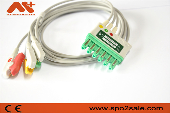 สายเคเบิลสำหรับผู้ป่วย ECG ที่เข้ากันได้กับ Draeger MS16231 3 Ecg Lead Cable