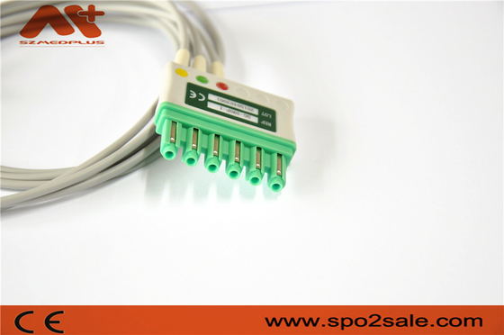 สายเคเบิลสำหรับผู้ป่วย ECG ที่เข้ากันได้กับ Draeger MS16231 3 Ecg Lead Cable