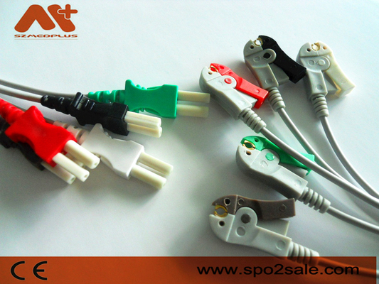 Spacelabs Compatible 5 คลิปหนีบ ECG Leadwire - 700-0006-10