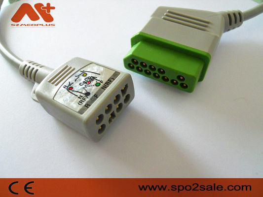 สายเคเบิลสำหรับผู้ป่วย ECG ที่เข้ากันได้กับ Nihon Kohden 6 ตะกั่ว JC-906PA