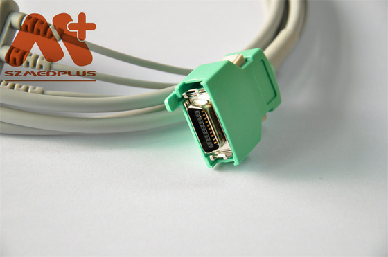 Nihon Kohden Compatible 3 Lead Clip Direct-Connect ECG Cable สำหรับ OPV -1500