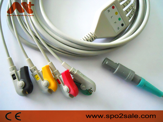 Petas 165R, 260R, 300, K-250, KMA160R สายเคเบิล ECG เชื่อมต่อโดยตรงที่เข้ากันได้